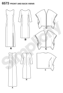 english paper sewing pattern NewLook 6573 autumn clothes, dresses A 8 18 (DE 34 44)