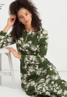 naehen-schnittmuster-aus-papier-newlook-6574-huebsches-damenkleid-wadenlang-a-6-18-de-32-44