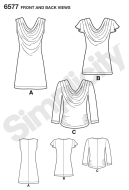 ideas-sewing-pattern-aus-papier-newlook-6577-gerades-damenshirt-mit-wasserfallausschnitt-a-6-18-(de-32-44)