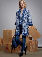 Schnittmuster Vogue 1610 lange Kimonojacke zum Binden Sandra Betzina Gr. (DE A-B-C)(D-E-F)(G-H-I-J) Oberweite 81-140cm