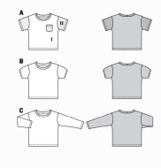sewing pattern Burda 9322 Shirt für Jungen und Mädchen, Gr 98-128