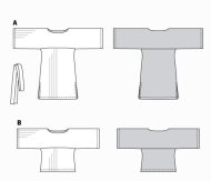 sewing pattern Burda 6345 praktisches Blusenkleid mit...