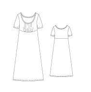 pattern company sewing pattern nähen 02-721 Jerseykleid