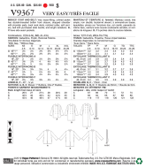 Schnittmuster Vogue 9367 Mantel Gr. XS-XL (32-50)