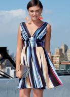 Schnittmuster McCall’s 7896, Abendkleid, Partykleid mit Mix & Match-Optionen Gr. 32–48