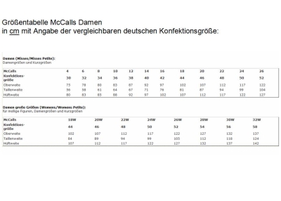 Schnittmuster McCalls 7899 Blusenshirt Gr. A5 6-14 (de 32-40)