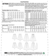 Schnittmuster McCalls 7906 Rock Gr. E5 14-22 (de 40-48)