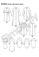 simplicity sewing pattern nähen 7042 Kleid