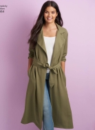 Schnittmuster Simplicity 7049/8554 Trenchcoat Gr. 32-48