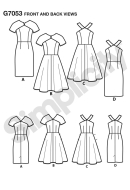 simplicity sewing pattern nähen 7053 Kleid
