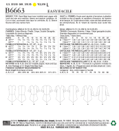 wird aussortiert: Schnittmuster Butterick 6663 Blusenshirt, Zipfeltunika Gr. 32-48
