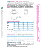 Schnittmuster aus Papier KwikSew 3754 Tunika Gr. Plussize 48-60 (Brust 114-144)