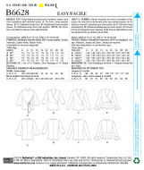 Schnittmuster Butterick 6628 elegantes Blusenshirt mit Raffung Gr. 32-48