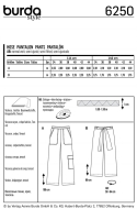 sewing pattern 6250