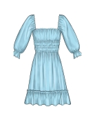 Schnittmuster McCalls 7946 romantisches Damenkleid zum Nähen lernen Gr. 30-46