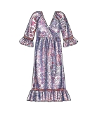 Schnittmuster McCalls 7969 legeres Tunikakleid mit Raglanärmeln Gr. XS-XXL 32-50