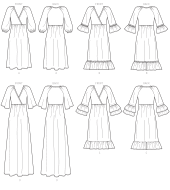 Schnittmuster McCalls 7969 legeres Tunikakleid mit Raglanärmeln Gr. XS-XXL 32-50