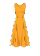 Schnittmuster McCalls 7971 süßes Damenkleid mit Abnähern und Bahnenrock Gr. 32-48