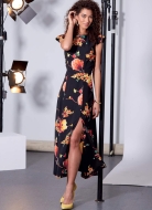 Schnittmuster McCalls 7971 süßes Damenkleid mit Abnähern und Bahnenrock Gr. 32-48