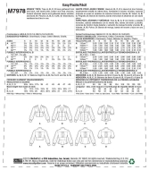 Schnittmuster McCalls 7978 bürotaugliche Damenbluse mit Miedereinsatz Gr. 32-48