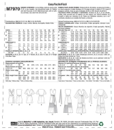 Schnittmuster McCalls 7970 Damenkleid Gr. A5 6-14 (de 32-40)