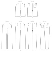 Schnittmuster McCalls 7987 Herrenhose Gr. NVV 30-36 (DE 90-94-98-102 Taillenweite 76-81-87-92cm)