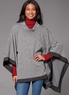 sewing pattern KwikSew 4222 Poncho Gr. XS-S-M-L-XL