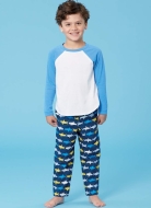 Schnittmuster aus Papier KwikSew Kinderkombi Sweater und Hose 0251 Gr. 98-140