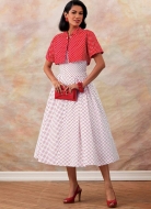 Schnittmuster Butterick 6682 Neckholderkleid, Retrokleider 1952, 50er Jahre Gr. 32-48