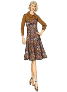 Schnittmuster Butterick 6707 Damenkleider mit Schulterabtrennung, Plussize Gr. 34-50
