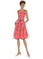 naehideen-schnittmuster-butterick-6674-durchgeknoepfte-sommerkleider,-damenkleider-gr-e5-14-22-(de-40-48)
