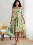 Schnittmuster Butterick 6674 durchgeknöpfte Sommerkleider, Damenkleider Gr. E5 14-22 (de 40-48)
