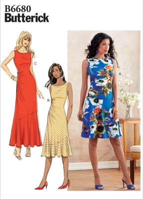 butterick-schnittmuster-naehen-6680-shirtkleider-mit-seitlicher-raffung-gr-a5-6-14-(de-32-40)