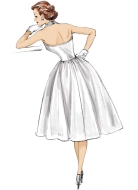 Schnittmuster Butterick 6682 Neckholderkleid, Retrokleider 1952, 50er Jahre Gr. A5 6-14 (de 32-40)