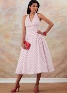 butterick sewing pattern nähen 6682 Neckholderkleid, Retrokleider 1952, 50er Jahre Gr. E5 14-22 (de 40-48)