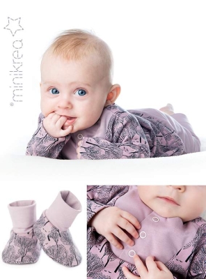 sewing pattern minikrea 11420 Babyset mit Schühchen