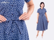 Schnittmuster pattydoo Damenkleid Holly, durchgeknöpftes Blusenkleid Gr. 32-54