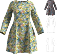 zwischenmass-schnittmuster-naehen-damenkleid-rundhals-653102-gr-m168-44-50-bu-100-116cm