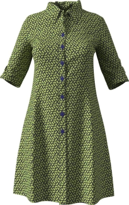 zwischenmass sewing pattern nähen hübsches Hemdblusenkleid 651902 Gr. K160 36-42 BU 84-96cm