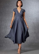 Schnittmuster Vogue 1672 schwingendes Sommerkleid Gr. 32-48