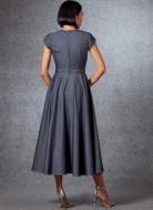 Schnittmuster Vogue 1672 schwingendes Sommerkleid Gr. 32-48