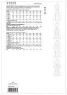 sewing pattern Vogue 1672 Sommerkleid Gr. E5 14-22 (de 40-48)