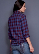 Schnittmuster McCalls 8027 sportliche Hemdbluse mit Zugeffekt Gr. E5 14-22 (de 40-48)
