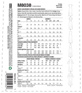 Schnittmuster McCalls 8038 Abendkleid mit Rückenausschnitt Gr. RR 18W-24W (de 44-50)
