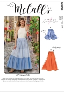 mccalls-schnittmuster-naehen-8066-damenrock,-maxi-stufenrock-gr-xs-xxl-32-50-gr-y-xs-m-(de-32-40)