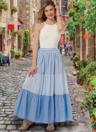 mccalls sewing pattern nähen 8066 Damenrock, Maxi Stufenrock Gr. XS-XXL 32-50 Gr. Y XS-M (de 32-40)