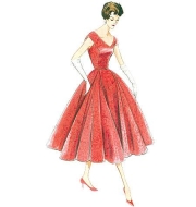 Schnittmuster Vogue 1172 süßes Vintagekleid 50er Jahre, 1957 Gr. 32-46