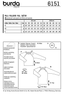 Schnittmuster Burda 6151 Raglanpulli bequemer Damenpullover Gr. 34-44