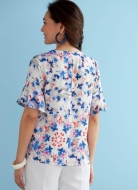 Schnittmuster Butterick 6730 Blusenshirts mit Falten Gr. 32-48