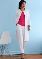 Schnittmuster Butterick 6740 Kombi Langjacke, Top, Hose Gr. 34-50